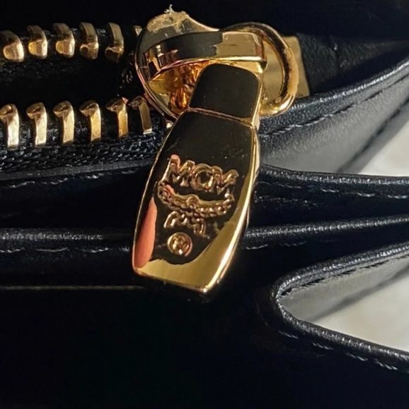 EUC MCM Black Embossed Long Wallet - Picture 10 of 13